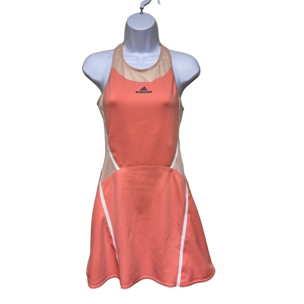 Adidas X Stella McCartney Barricade Pink Coral Tennis Dress Women's Size Small